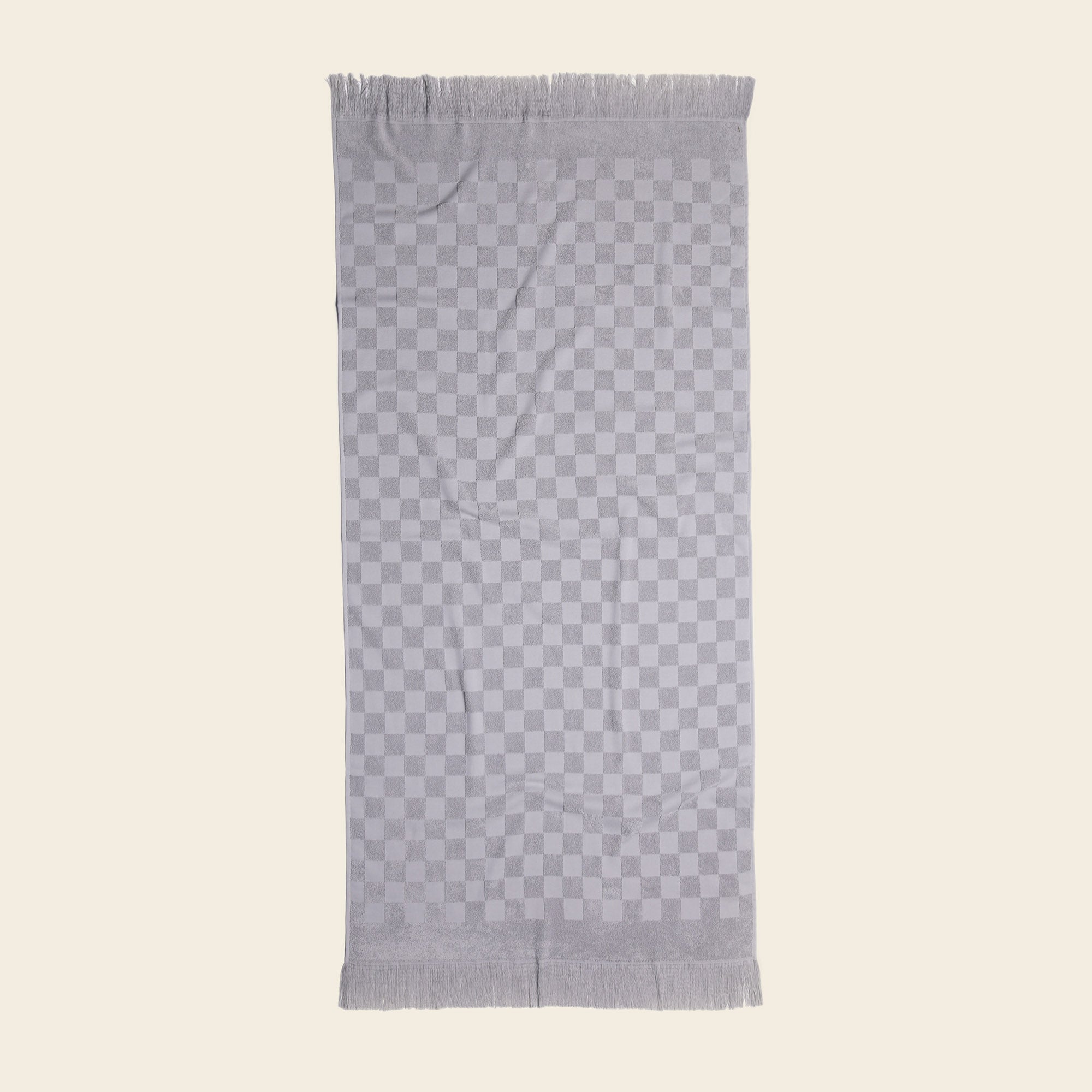 Organic Checkered Bath Towel 3pc Set