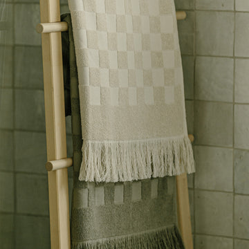 Louis Vuitton Beach Towel Bath Towel Damier White Cream Ivory Cotton 100%