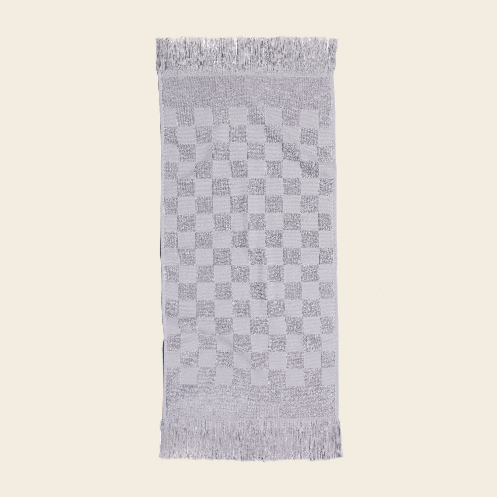 HAPPY PLACE - POOL SIDE PLUSH CHECKERED BEACH TOWEL - SAGE – Simple Goods