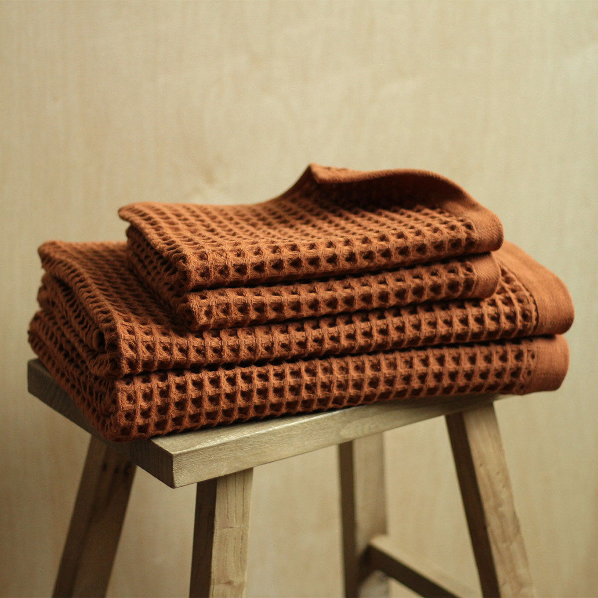 Cotton Waffle Weave Towel / Blush – Earthen